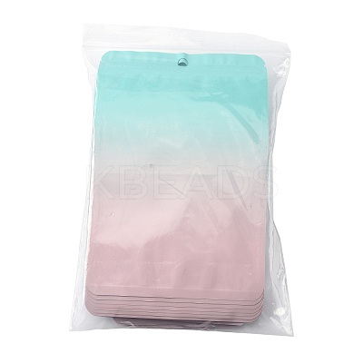 60Pcs 5 Styles Rectangle Glitter Holographic PVC Resealable Packaging Bags ABAG-FS0001-14B-1