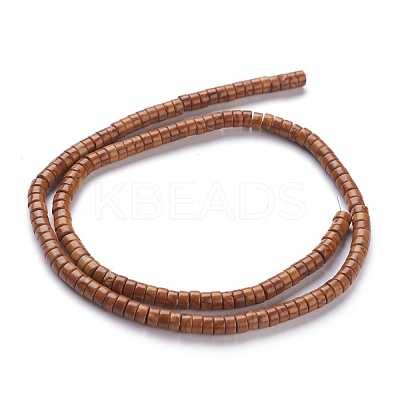 Natural Yellow Wood Lace Stone Wooden Jasper Beads Strands G-H230-23-1