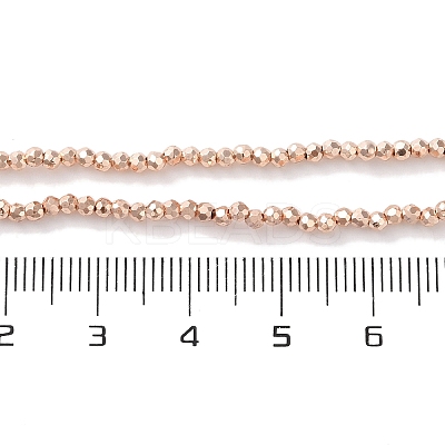 Electroplate Beads Strands X-EGLA-H104-01B-1