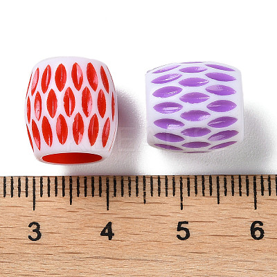 Opaque Acrylic Beads SACR-P031-17A-1