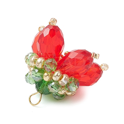 Transparent Glass Pendants PALLOY-MZ00720-1