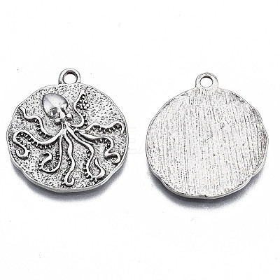 Tibetan Style Alloy Pendants PALLOY-S120-278-NR-1