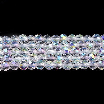 Electroplate Glass Beads Strands LS-GLAA-H021-01B-AB01-1