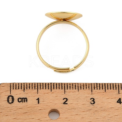 Brass Adjustable Ring Components KK-A272-09G-1