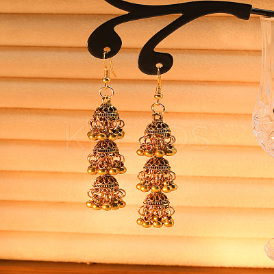 Bohemian Alloy & Iron Tassel Dangle Earrings WG25E48-02-1