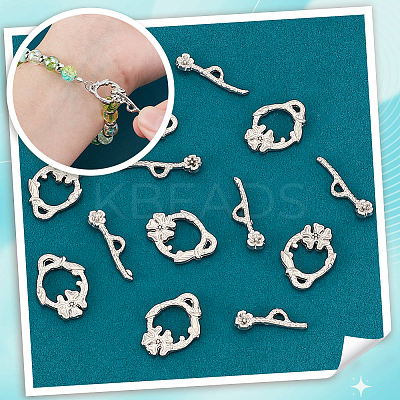 10Pcs 304 Stainless Steel Toggle Clasps STAS-PH0005-79-1