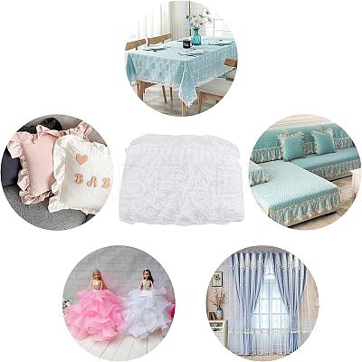 Polyester Lace Trim OCOR-WH0058-07B-1