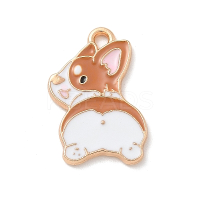 Alloy Enamel Pendants ENAM-A008-33KCG-1