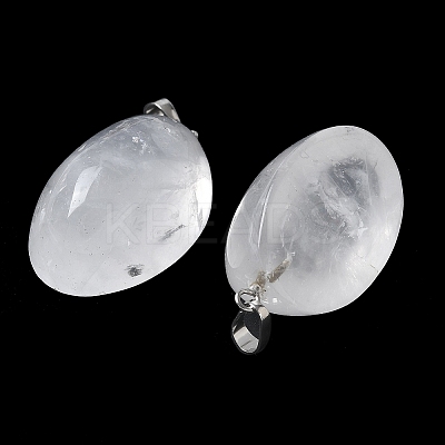 Natural Quartz Crystal Pendants G-A259-03P-04-1