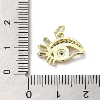 Brass Micro Pave Cubic Zirconia Pendants KK-E092-11G-03-1