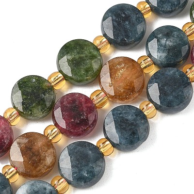 Natural Multicolor Tourmaline Beads Strands G-G271-C02-10mm-1