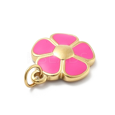 304 Stainless Steel Enamel Pendants STAS-L283-39G-1