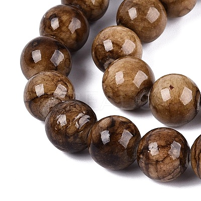 Natural Persian Jade Beads Strands G-A255-A02-05A-1