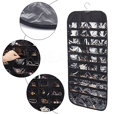 2Pcs 2 Colors Non-Woven Fabrics Jewelry Hanging Display Bags AJEW-NB0003-25-1