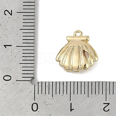 Brass Micro Pave Cubic Zirconia Charms KK-I719-34G-1