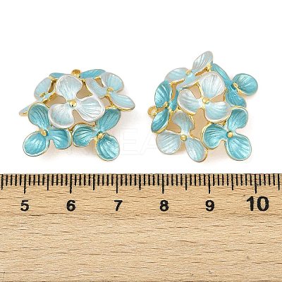 304 Stainless Steel Enamel Pendants STAS-L290-02B-G-1