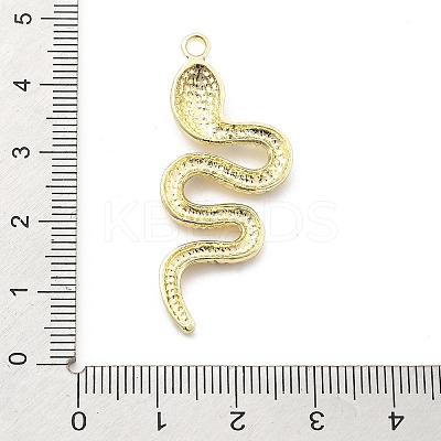 Snake Shape Alloy Rhinestone Pendants PALLOY-Q030-01A-1
