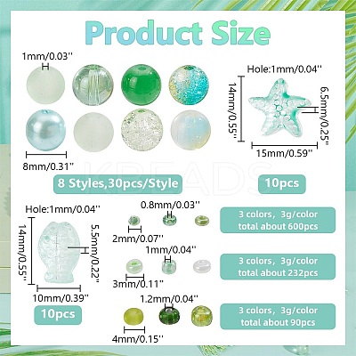 DIY Beads Jewelry Making Finding Kit DIY-AR0003-44A-1
