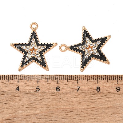 Alloy Enamel Pendants FIND-K030-17D-G-1