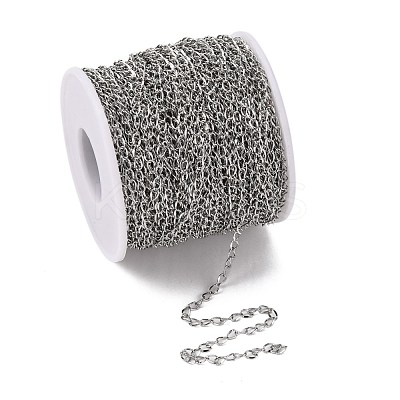 Tarnish Resistant 304 Stainless Steel Curb Chains CHS-R009-05-1