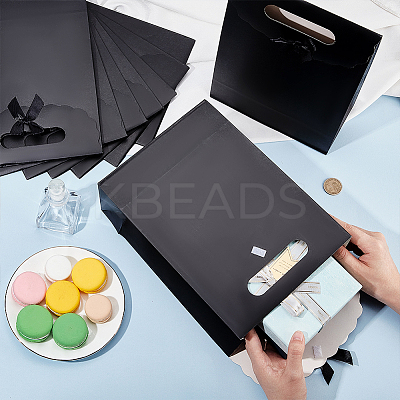 Rectangle Paper Gift Bags CARB-WH0017-14B-05-1