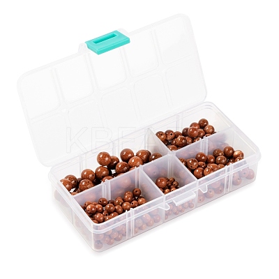 340Pcs 4 Sizes Synthetic Goldstone Beads Strands G-LS0001-11-1
