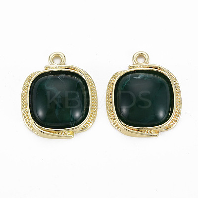 Light Gold Plated Alloy Pendants PALLOY-N154-29C-NR-1