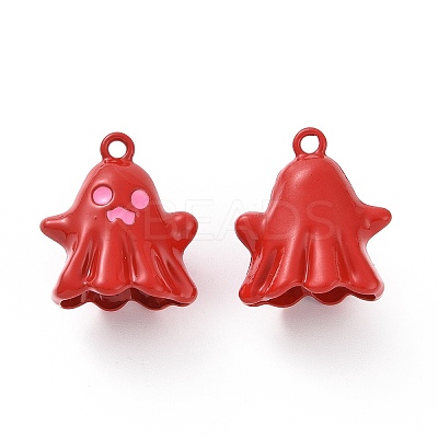 Spray Painted Alloy Enamel Pendants FIND-I037-42B-1