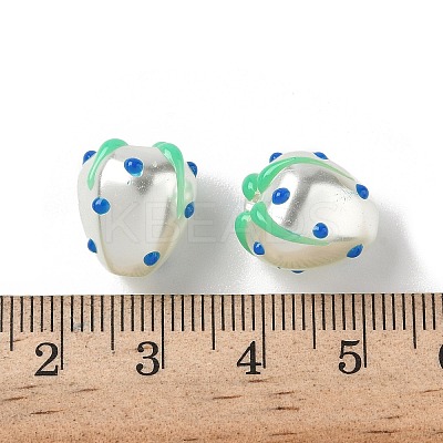 Baking Paint Baking Paint Glass Beads LAMP-Z014-02D-1