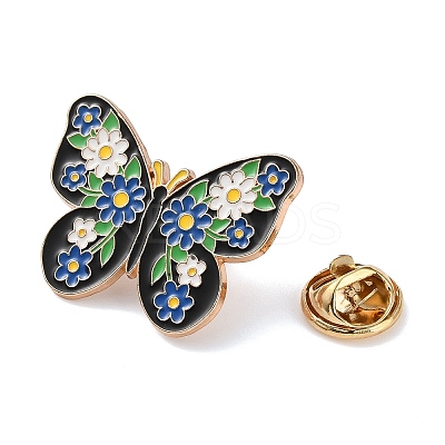Butterfly & Flower Enamel Pins JEWB-I054-02KCG-06-1