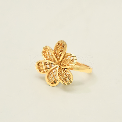 Adjustable Brass Finger Rings for Women DS8817-2-1