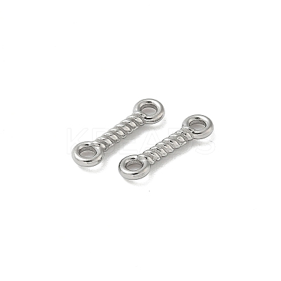 304 Stainless Steel Twisted Bar Connrctor Charms STAS-L300-002P-1