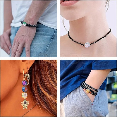 60Pcs 6 Colors Two Tone Transparent Spray Painted Acrylic Beads ACRP-YW0001-14-1
