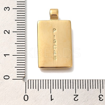 PVD Vacuum Plating 304 Stainless Steel Pendants STAS-S148-31L-G-1