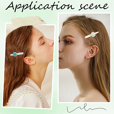 30Pcs Iron Alligator Hair Clip Findings IFIN-SC0001-70-1