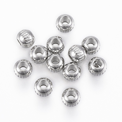 Tarnish Resistant 201 Stainless Steel Beads STAS-G154-35-4mm-1