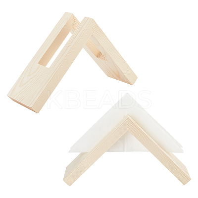 Triangle Wooden Napkin Holder DJEW-WH0038-96-1