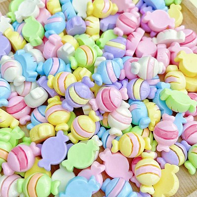 Cartoon Opaque Resin Cabochons RESI-C039-01J-1