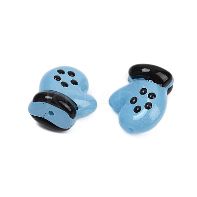 Baking Paint Glass Enamel Beads LAMP-R004-07F-1