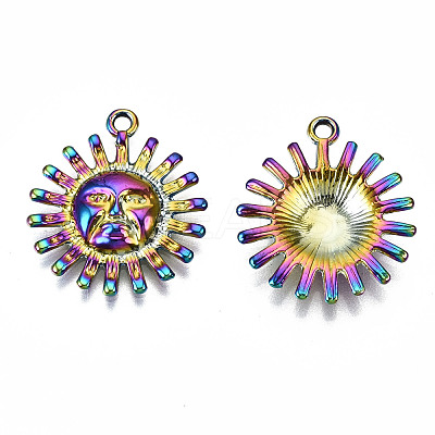 Rainbow Color Alloy Pendants PALLOY-S180-033-RS-1