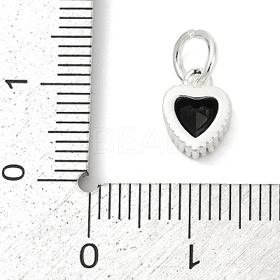 Brass Micro Pave Cubic Zirconia Pendants KK-H204-01S-04-1