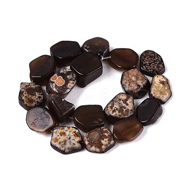 Dyed Natural Agate Beads Strands G-Q606-23E-01-1