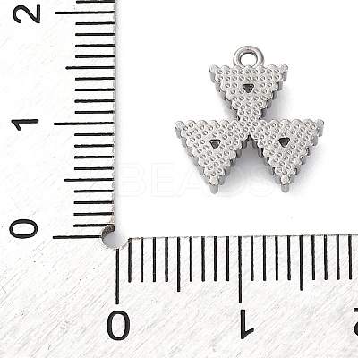 304 Stainless Steel Cubic Zirconia Pendants STAS-R141-04P-01-1