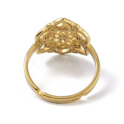 201 Stainless Steel Adjustable Rings RJEW-C074-06G-1