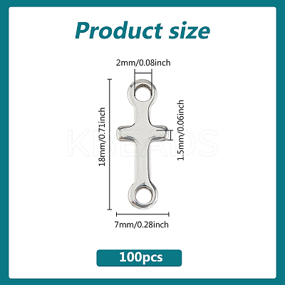 100Pcs 304 Stainless Steel Links/Connectors STAS-DC0016-57-1
