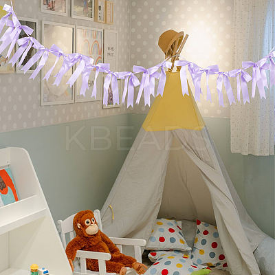 Cloth Bowknot Garland AJEW-WH20064-76D-1