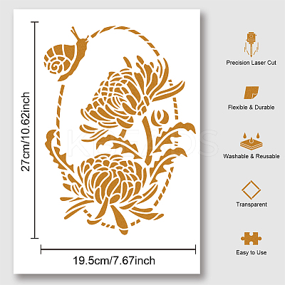 PET Hollow Out Drawing Painting Stencils DIY-WH0421-0055-1
