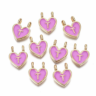 Alloy Enamel Charms ENAM-T012-02T-RS-1