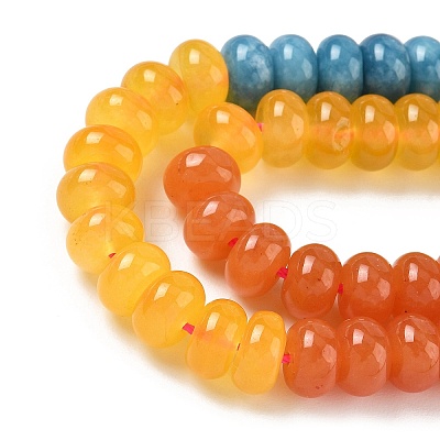 Gradient Color Natural White Jade Beads Strands G-NH0006-A06-01-1