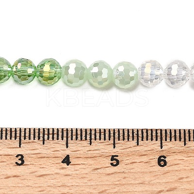 Electroplate Glass Beads Strands EGLA-D300-06-6mm-02-1
